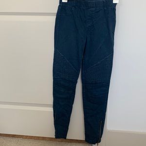 Size small navy Moto leggings